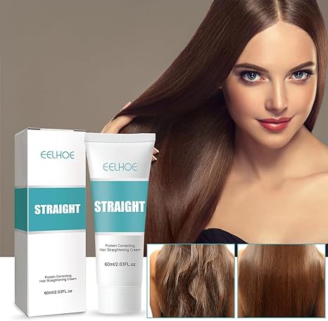 Protein Hair Cream Straightening Treatment Keratin Hair Care Cream Anti Frizz Smooth Silky Hair Damage Repair Cream