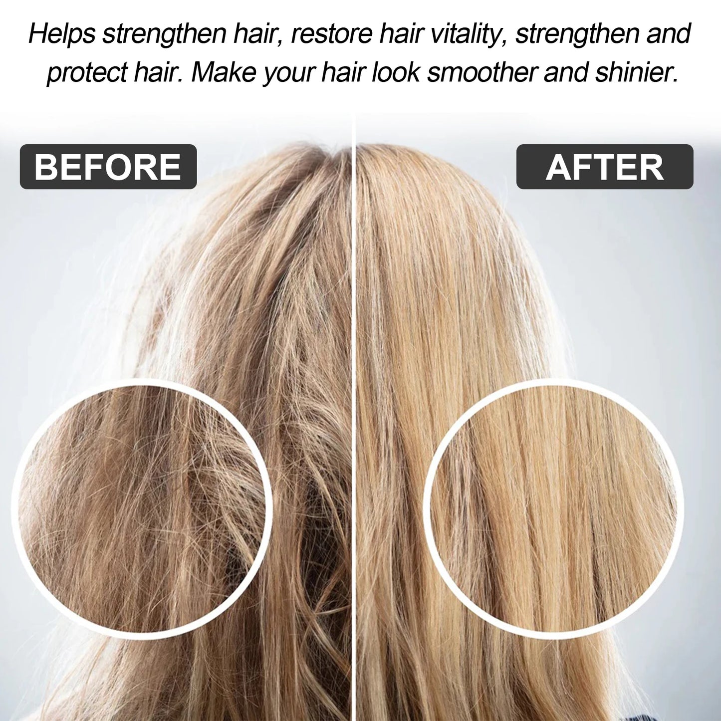 Protein Hair Cream Straightening Treatment Keratin Hair Care Cream Anti Frizz Smooth Silky Hair Damage Repair Cream